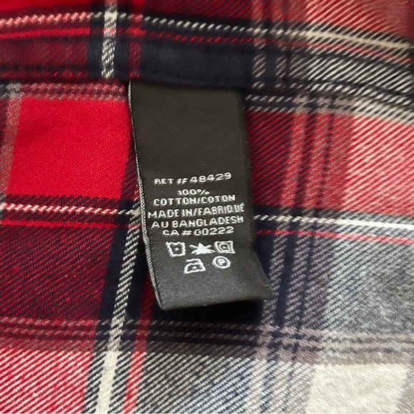 Logan Hill Mens Flannel Button-Down Long Sleeve Plaid Shirt Blue Red Whi… - Picture 5 of 6